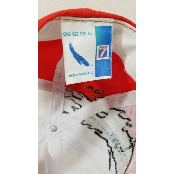 Ernie Irvan 28 Snapback Cap NASCAR Athletic Orange White SPLASH Hat Vintage - Picture 8 of 9